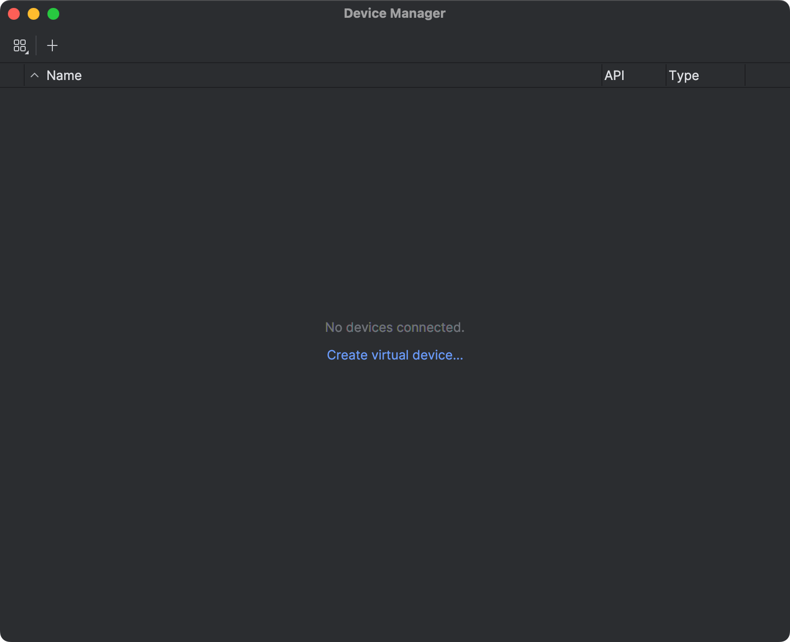 Android Studio 创建虚拟设备。