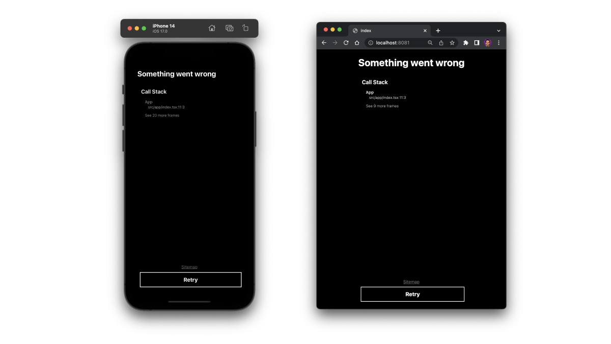 在 Expo Router 中使用 ErrorBoundary 捕获路由组件中的错误。