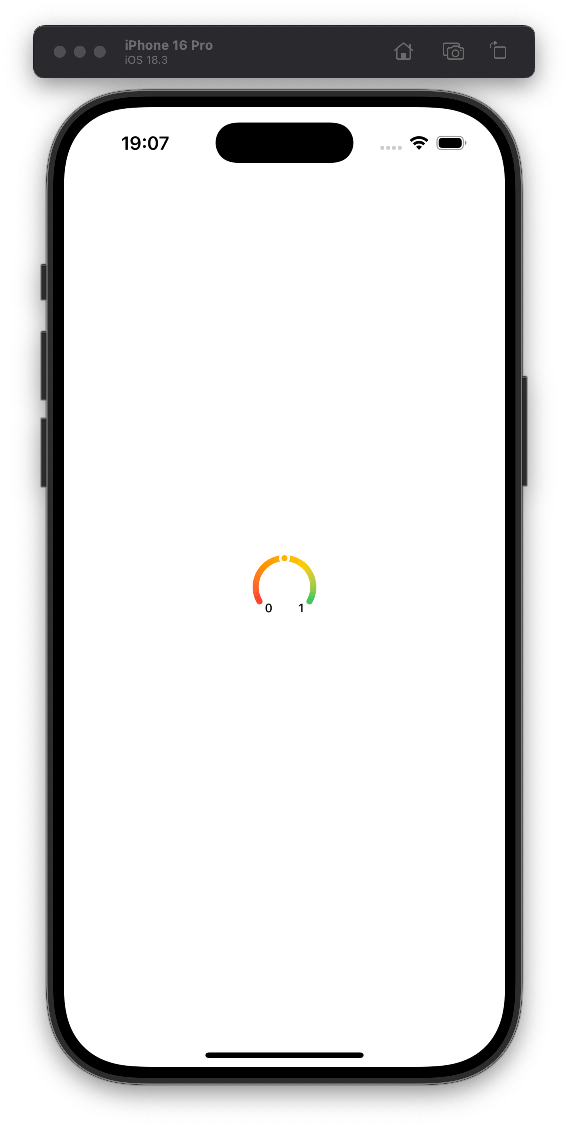 Gauge component on iOS.
