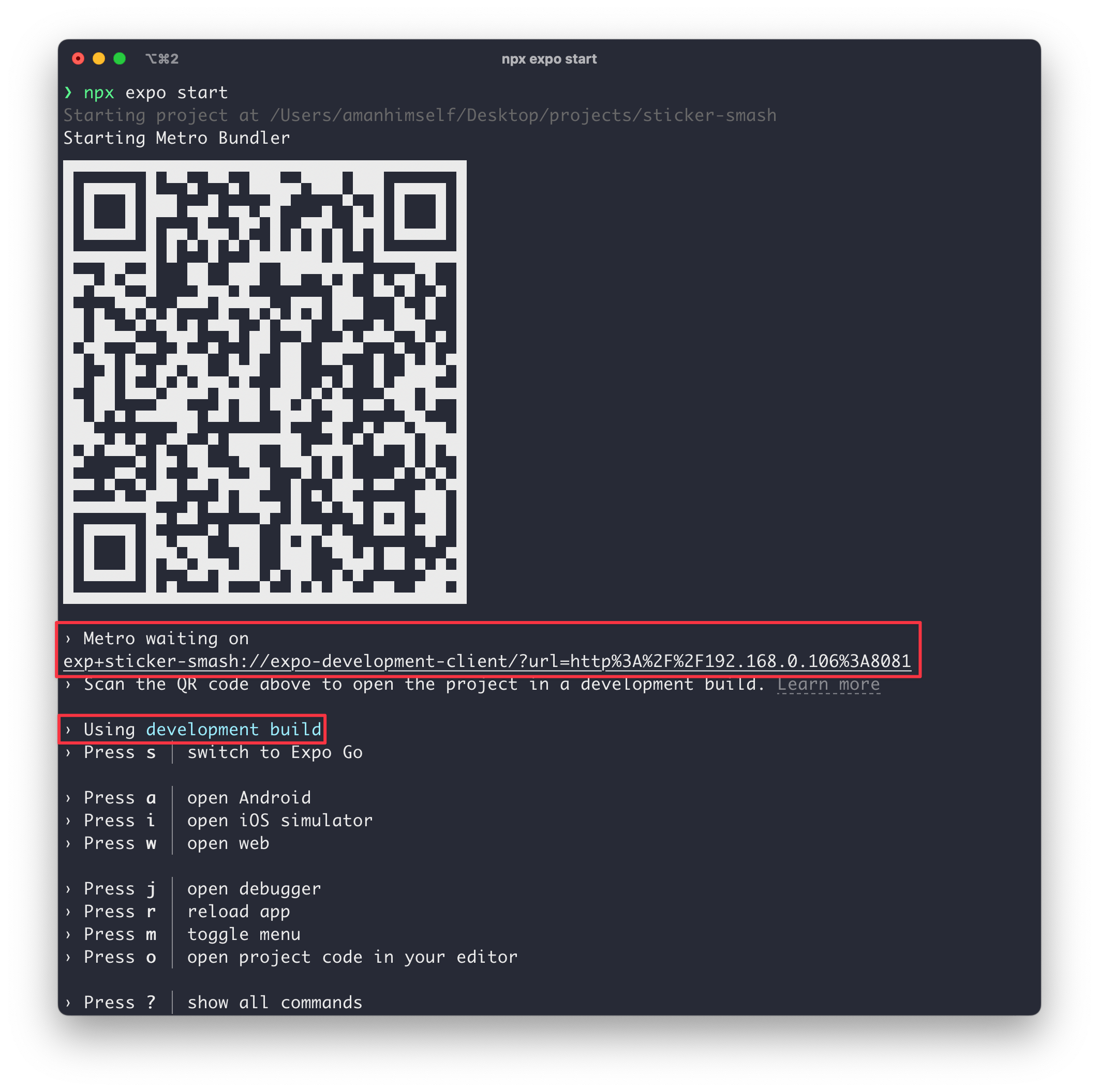 运行开发服务器