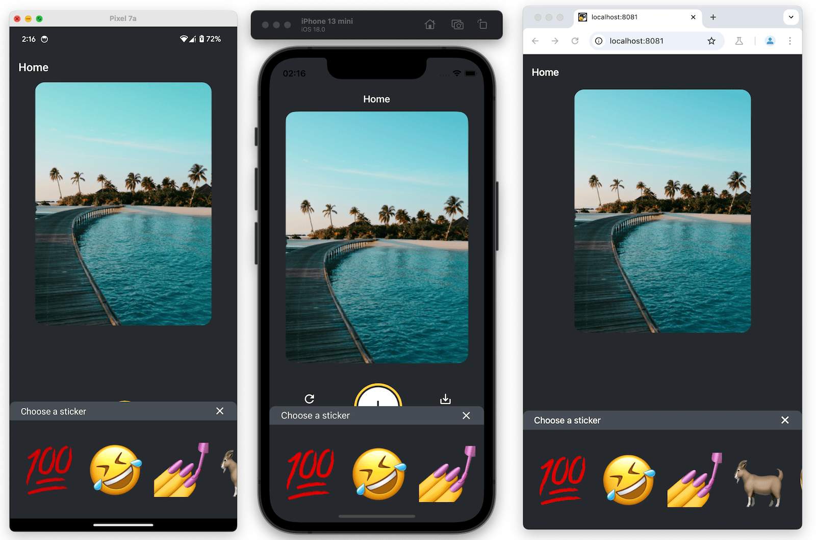 在所有平台上显示的表情符号列表