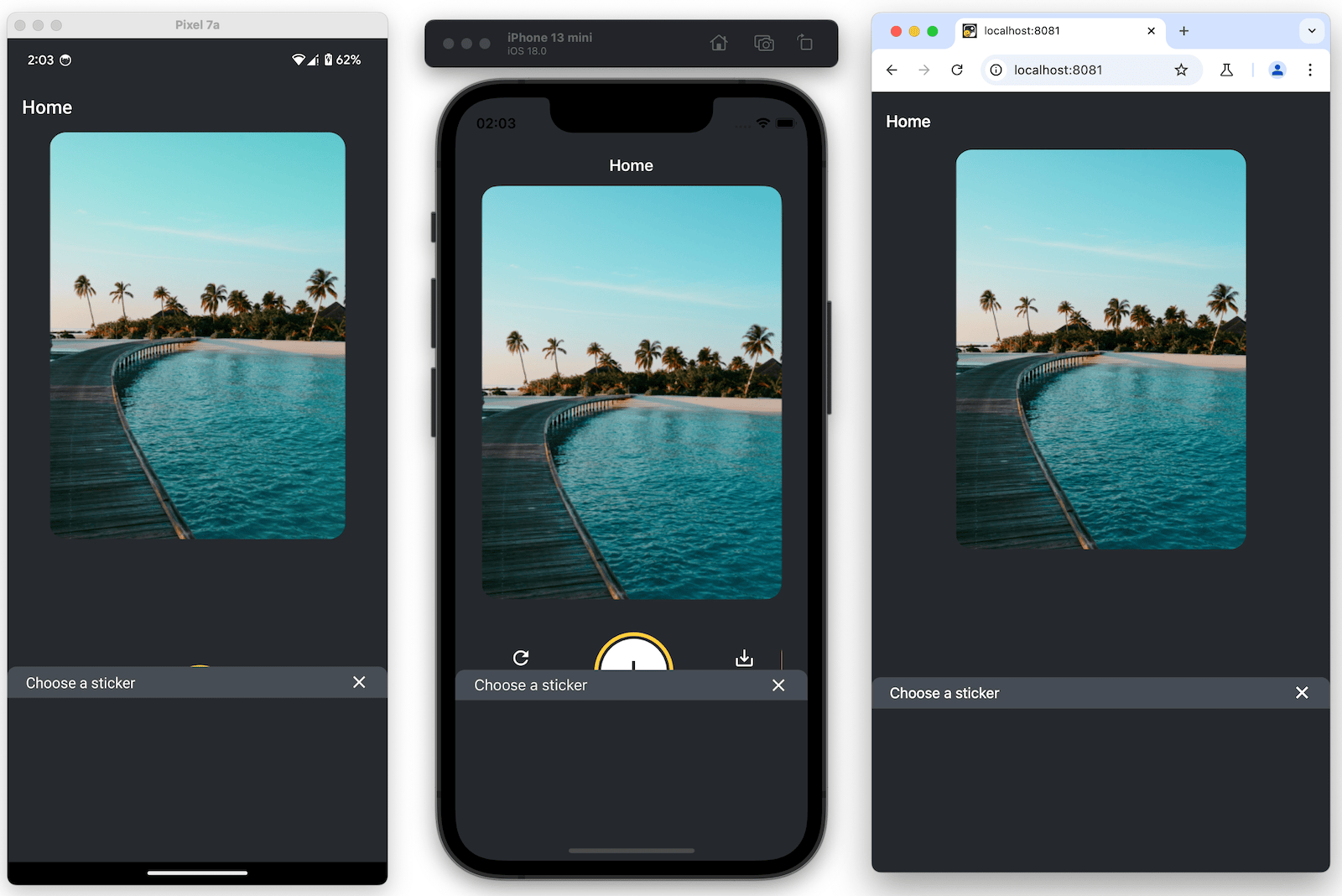 在所有平台上工作的模态框